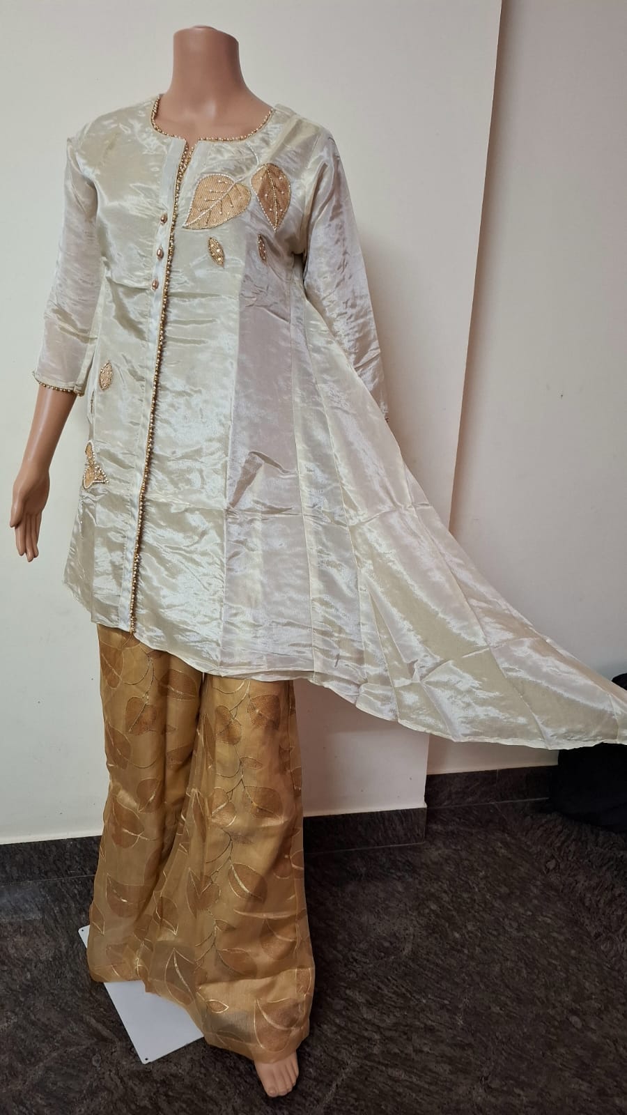 IVORY SHIMMER PLAZZO