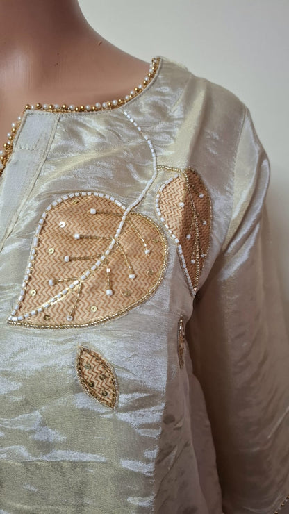 IVORY SHIMMER PLAZZO