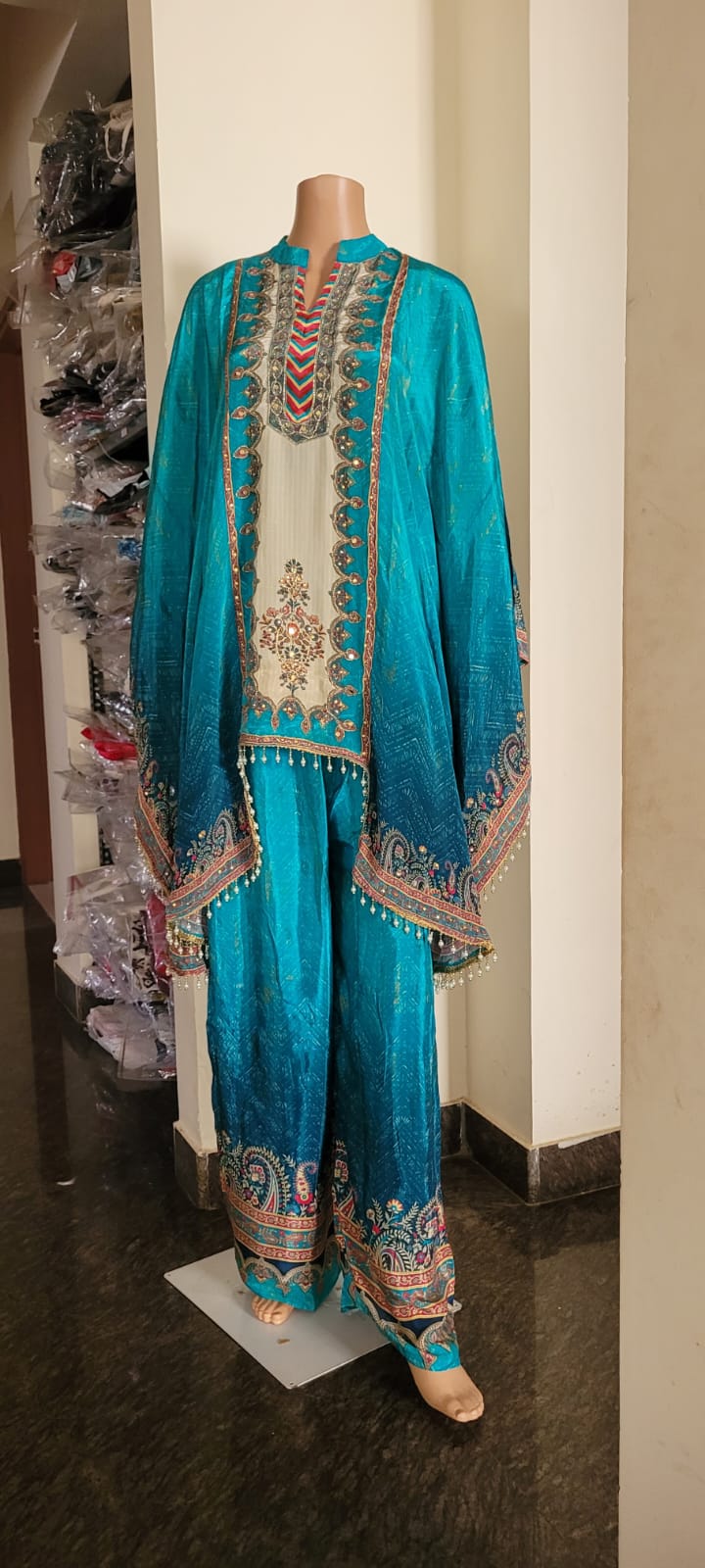 TEAL BLUE KAFTAN