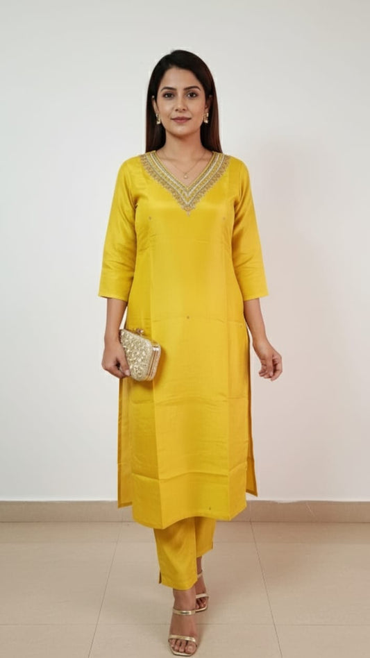 GOLDEN GLOW KURTI