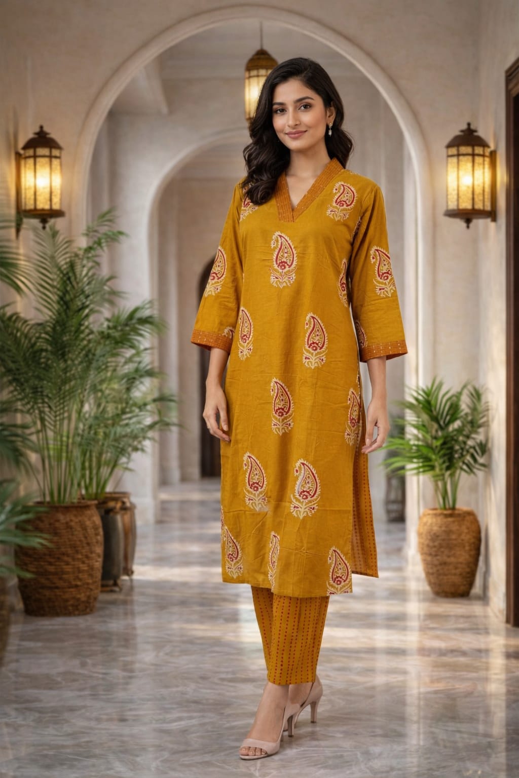 Mustard Kurti