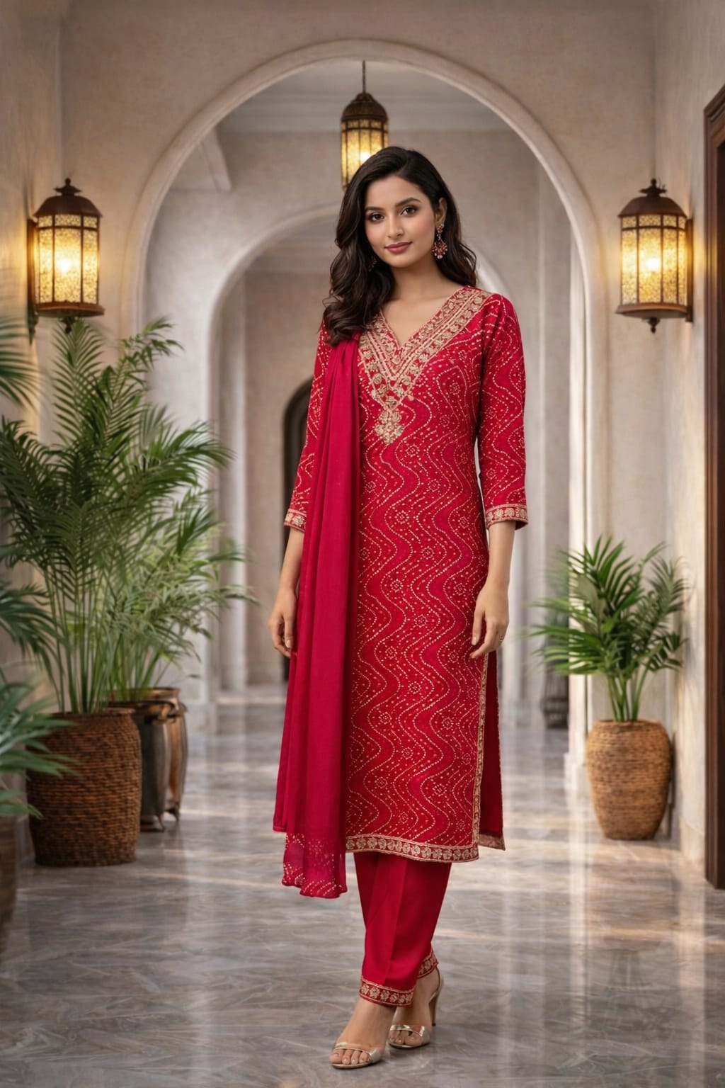 Magenta Glow Kurti