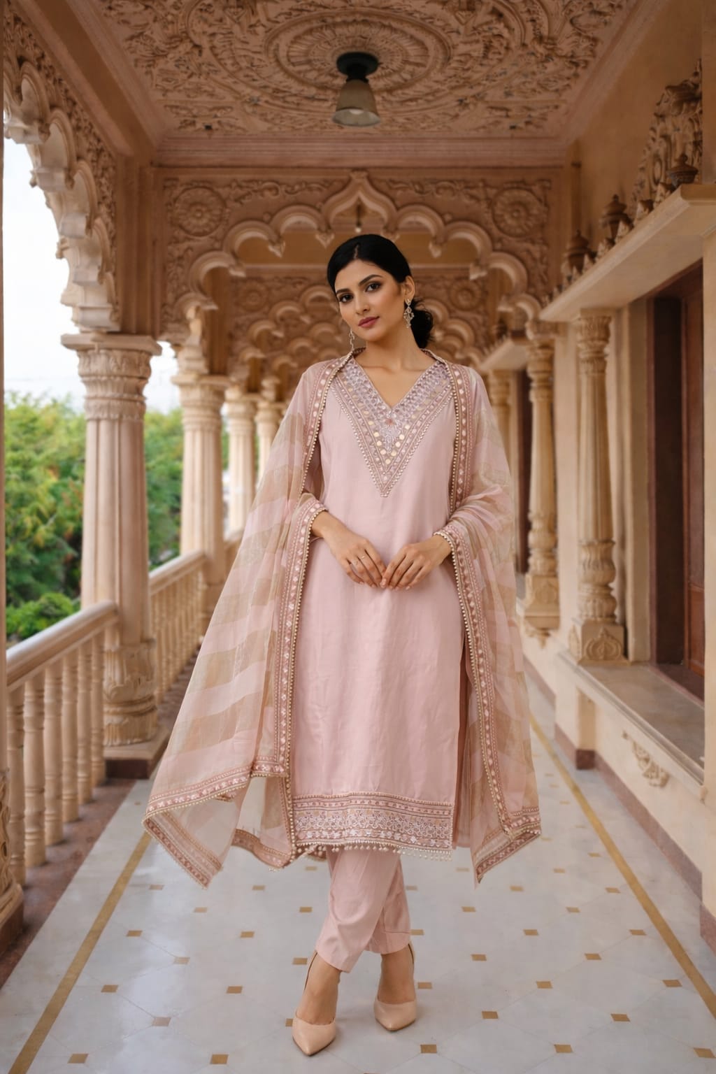 Lavender Kurti Set