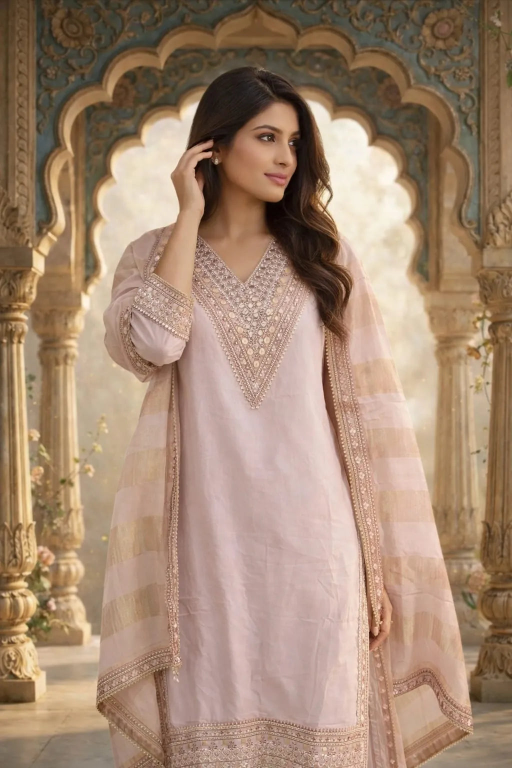 Lavender Kurti Set