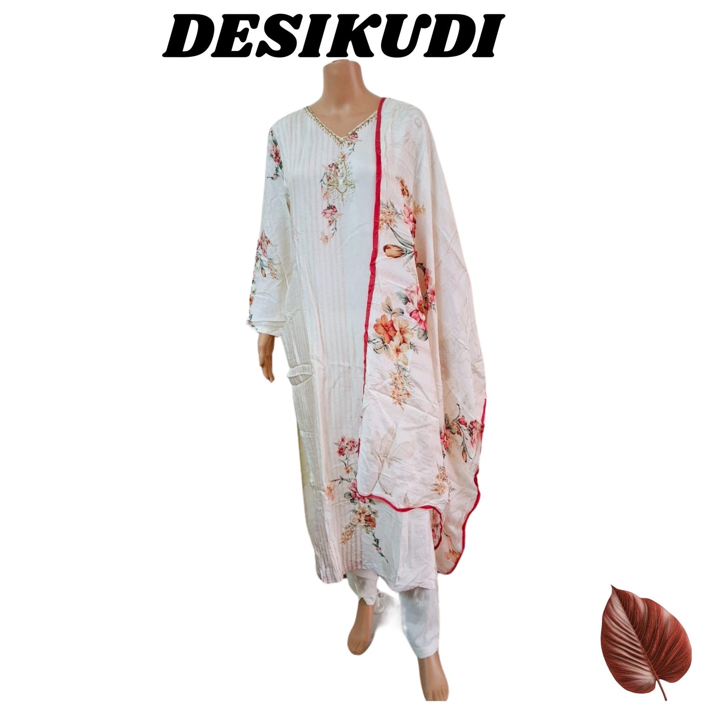 IVORY KURTI SET