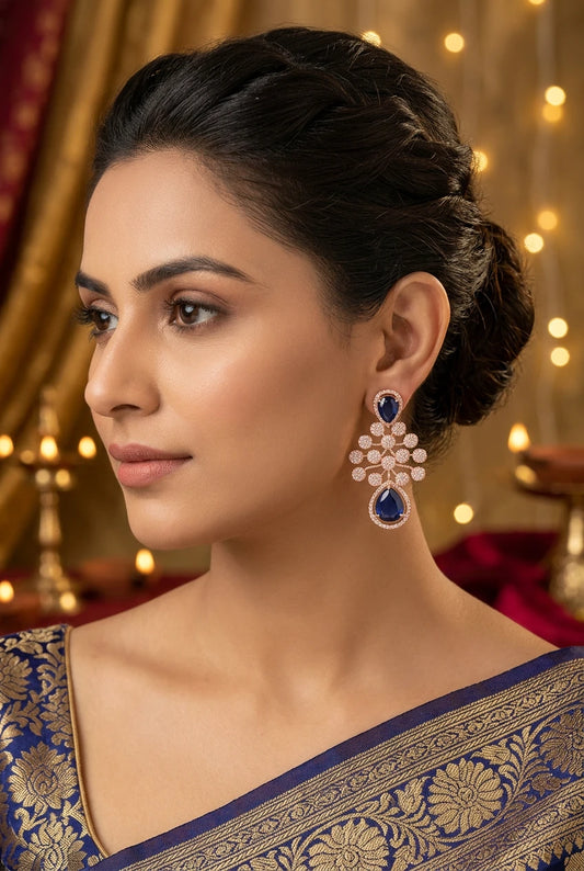 Sapphire Galaxy Earrings |ZR2528