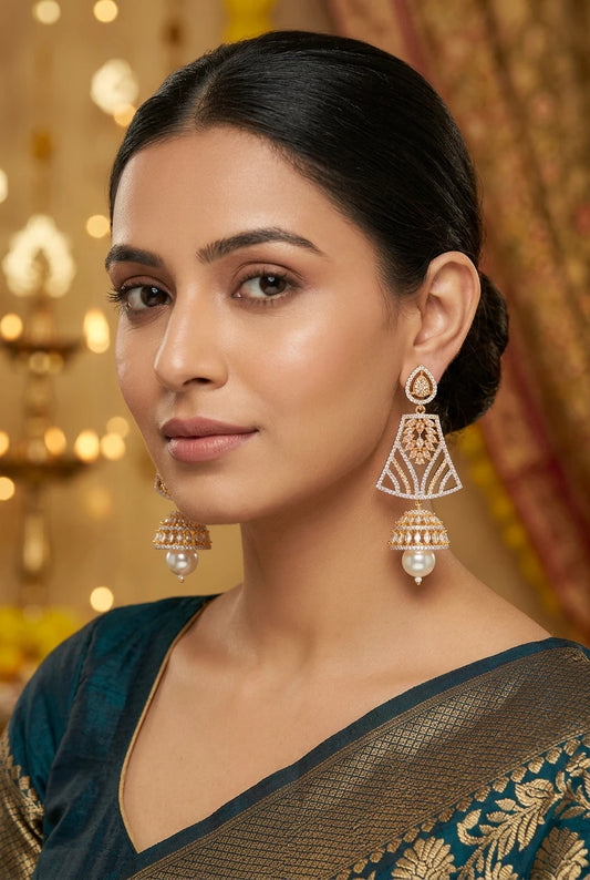 Pearl Jhumka Ear rings|ZR2534