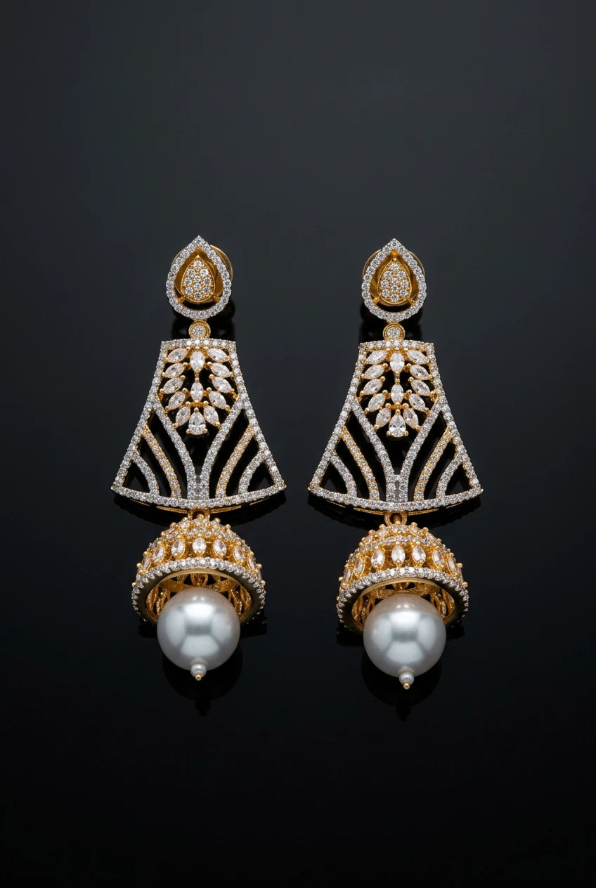 Pearl Jhumka Ear rings|ZR2534