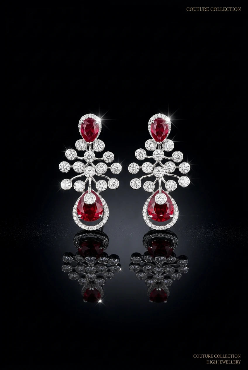 Ruby Statement  Ear rings|ZR2535
