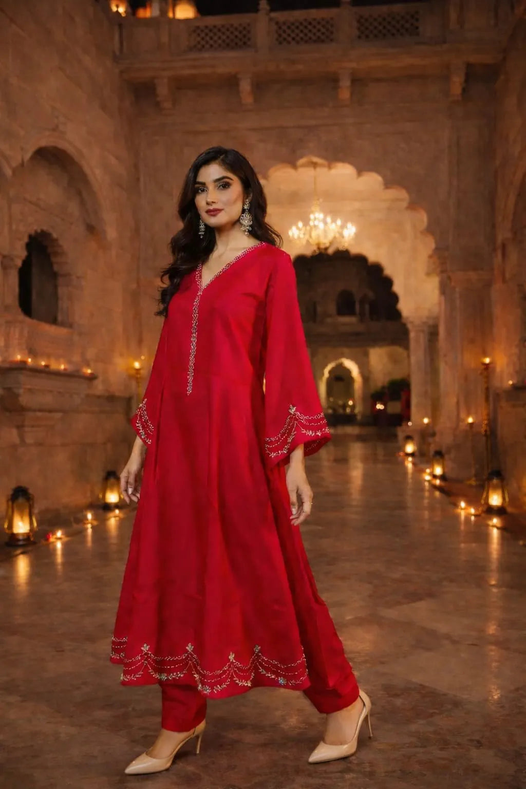 Pink Anarkali