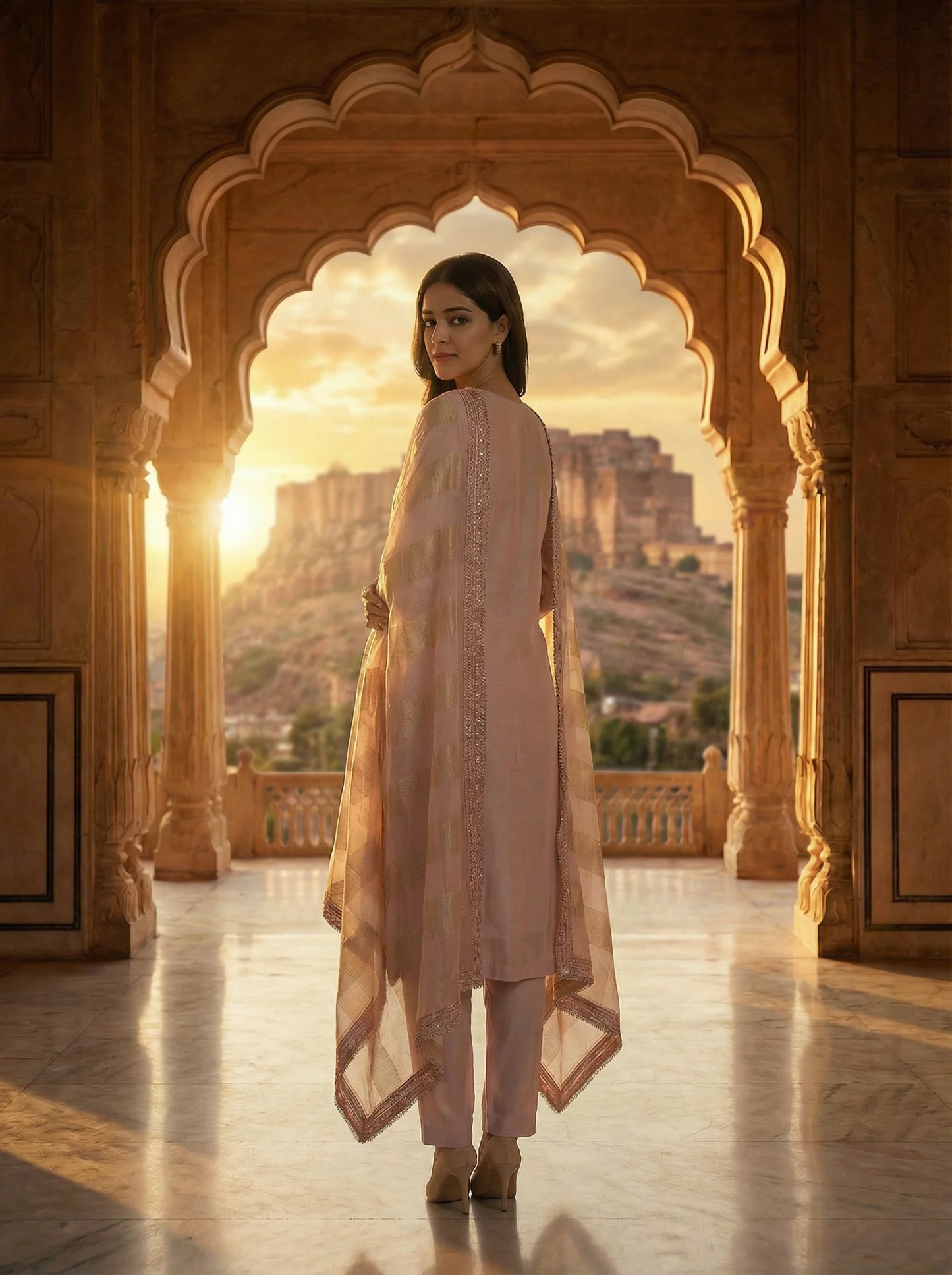 Lavender Kurti Set