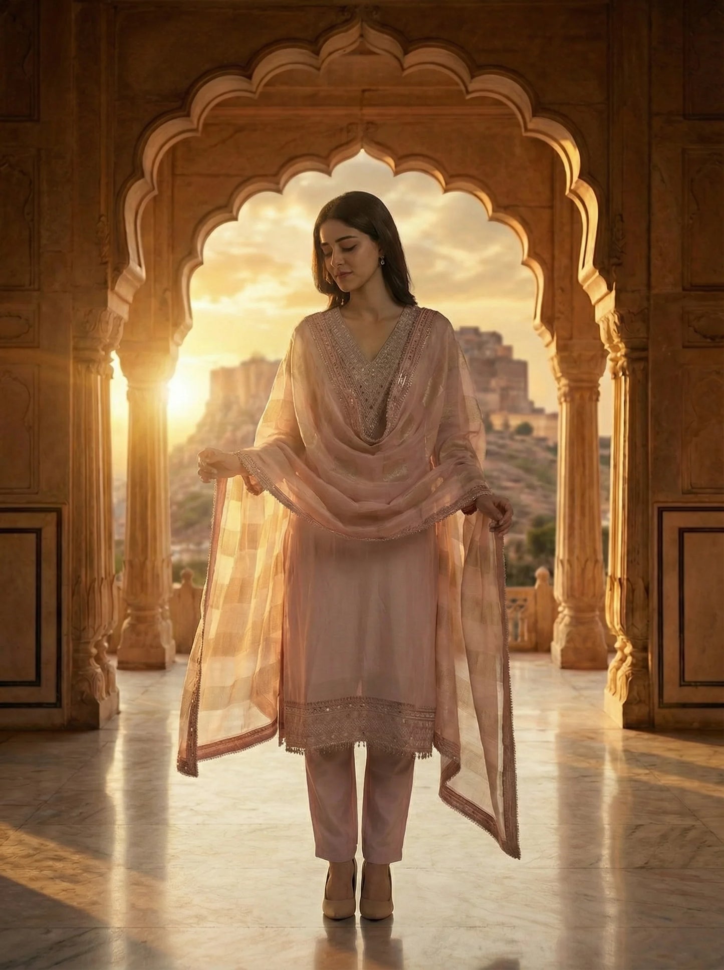 Lavender Kurti Set