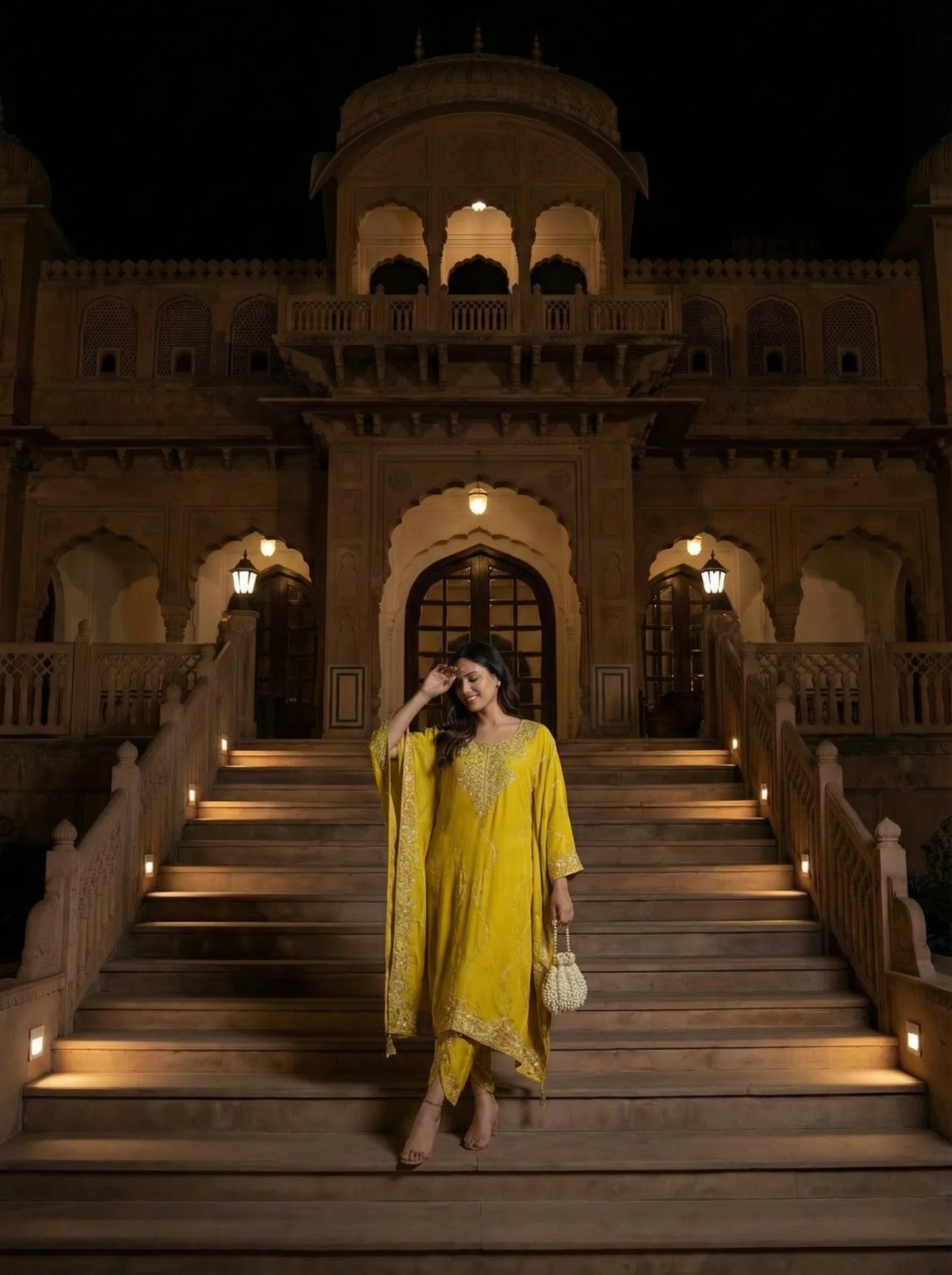 Radiant Dhoti Kaftan
