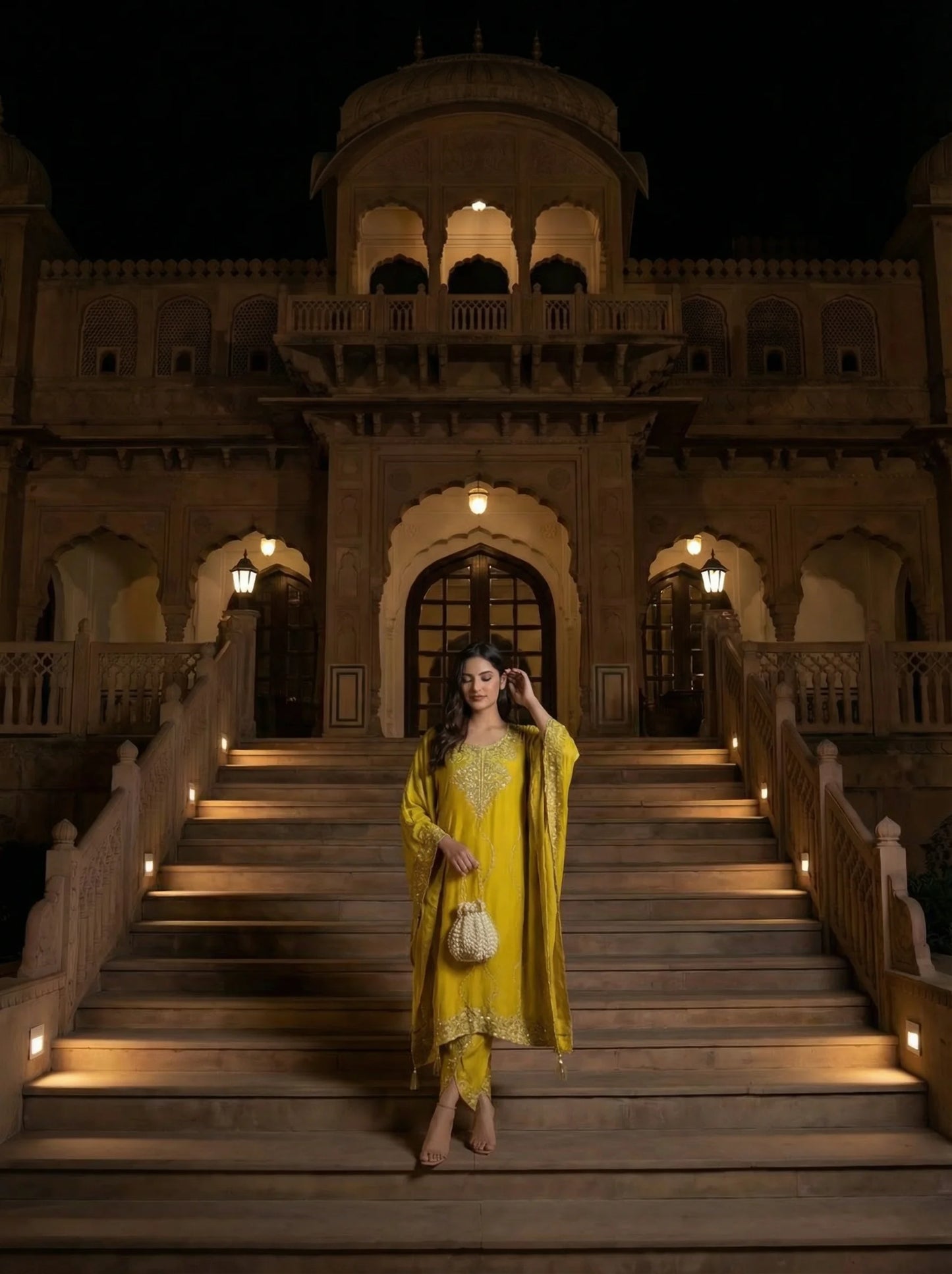 Radiant Dhoti Kaftan