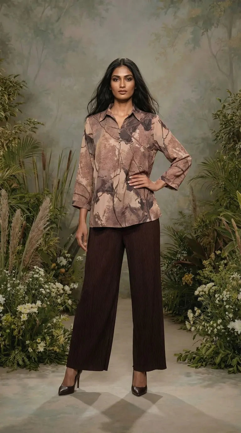 BROWN PALAZZO