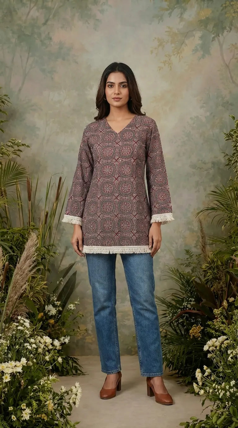 Red Short Kurti