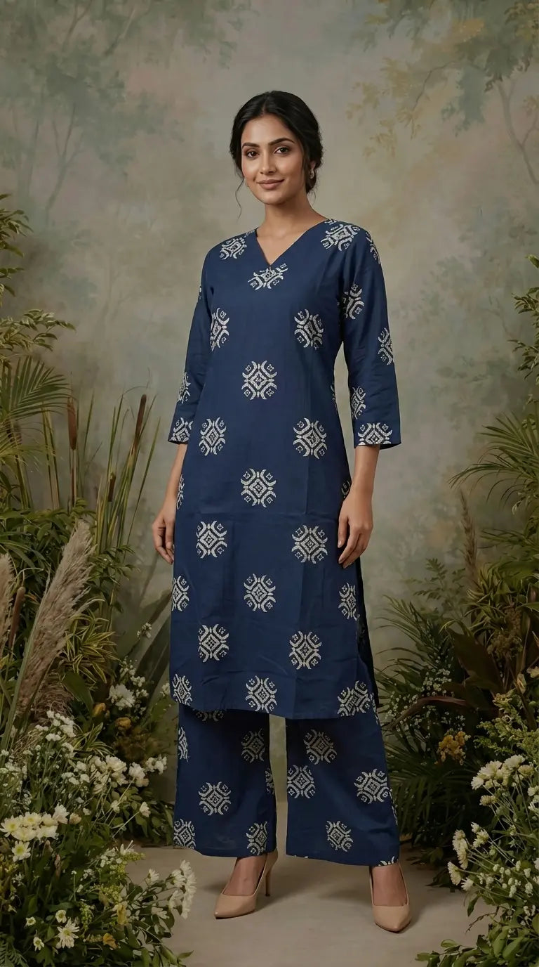 Navy Blue Palazzo