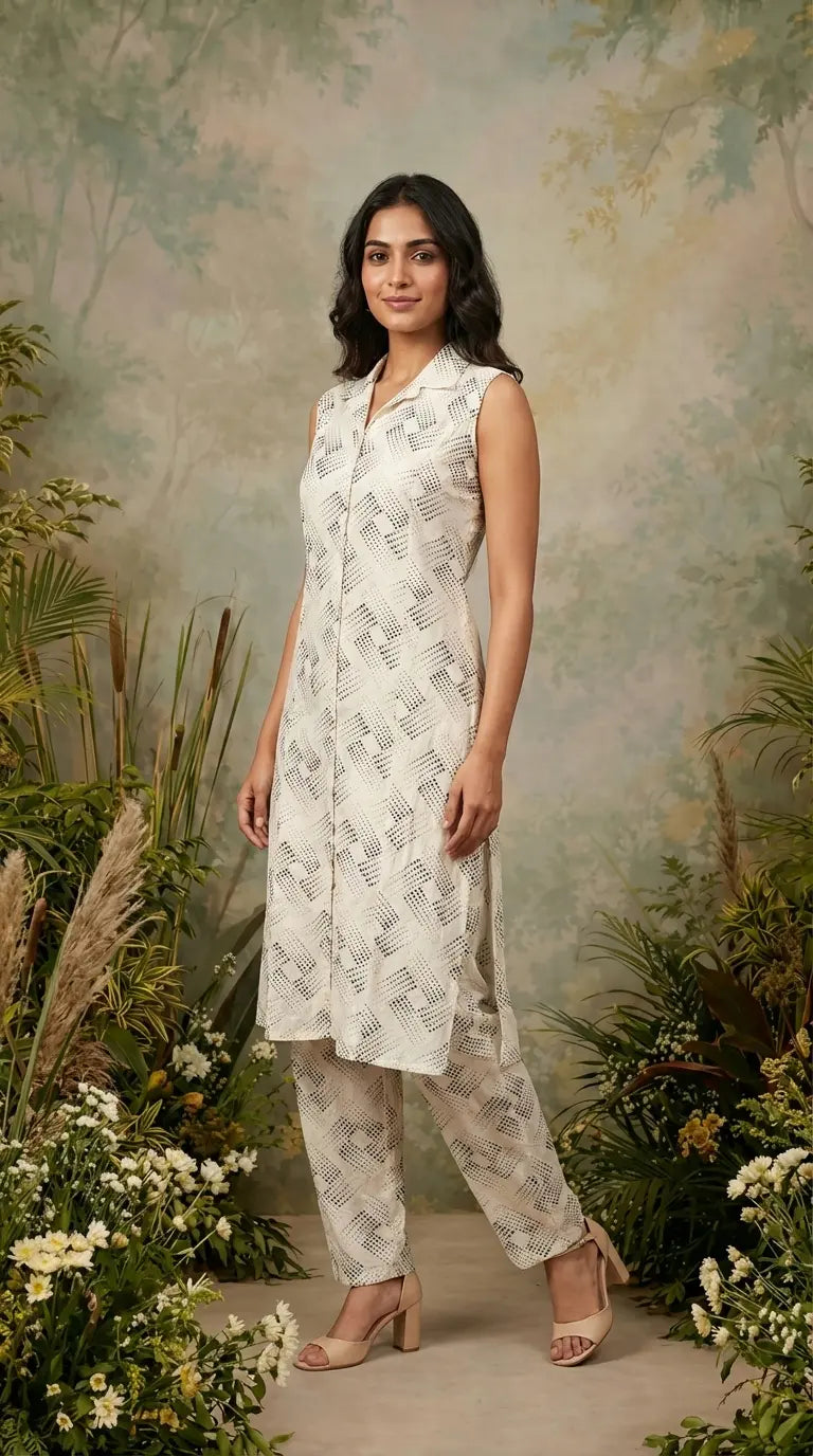 Ivory Palazzo Set