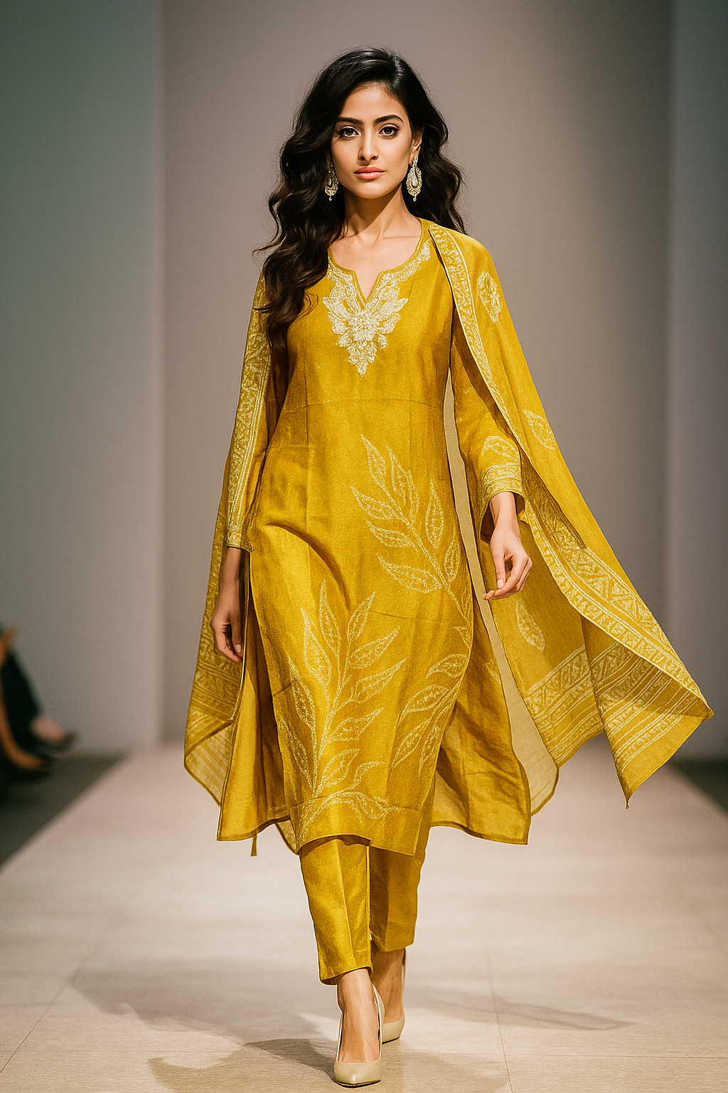 YELLOW BANDHNI KURTI